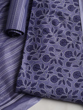 Printed Cotton Blend Unstitched Suit With Dupatta